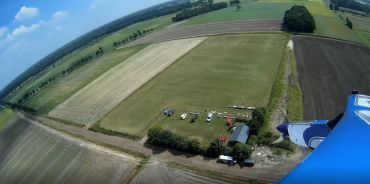 Luchtfoto van ons veld